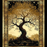 Ultra Soft Area Rug, Non Slip, Stain Resistant, Washable Area Rugs for Living Room, Bedroom, Elegant Low Pile Botanical Touch(Gold)