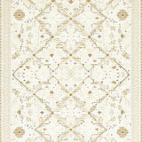 Luster Area Elegant Beige Cream Diamond Motif(Beige)