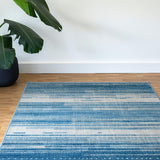 Ultra Soft Area Rug, Non Slip, Stain Resistant, Washable Area Rugs for Living Room, Bedroom, Shaggy Cozy Earthy Tones Ensemble(Blue)