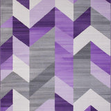 Ultra Soft Area Rug, Non Slip, Stain Resistant, Washable Area Rugs for Living Room, Bedroom, Stylish Transitional Lattice Arrangement(Purple)