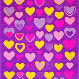 Ultra Soft Area Rug, Non Slip, Stain Resistant, Washable Area Rugs for Living Room, Bedroom, Charming Fun-Filled Aesthetic Design(Purple)
