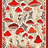 Lively Nature inspired Bath Decor(Red)