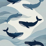 Contemporary Ocean Wave Design(Blue)