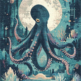 Ultra Soft Area Rug, Non Slip, Stain Resistant, Washable Area Rugs for Living Room, Bedroom, Oceanic Creature Rug - Marine Theme Decorative Art Carpet(Blue)