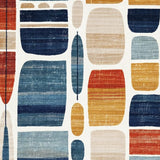 Ultra Soft Area Rug, Non Slip, Stain Resistant, Washable Area Rugs for Living Room, Bedroom, Nautical Adventure Rug with Surfboard Graphics and Iconic Character Elements(Blue)