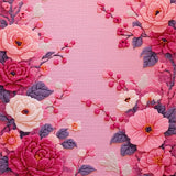 Ultra Soft Area Rug, Non Slip, Stain Resistant, Washable Area Rugs for Living Room, Bedroom, Charming Absorbent Floral Bath Carpet for Chic Decor(Pink)