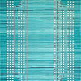 Bold Abstract Black and Teal Fusion(Blue)