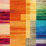 Ultra Soft Area Rug, Non Slip, Stain Resistant, Washable Area Rugs for Living Room, Bedroom, Reversible Boho Orange Nursery Playroom Rug(Orange)