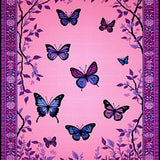 Ultra Soft Area Rug, Non Slip, Stain Resistant, Washable Area Rugs for Living Room, Bedroom, Joyful Whimsical Floral Touch(Pink)
