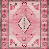 Ultra Soft Area Rug, Non Slip, Stain Resistant, Washable Area Rugs for Living Room, Bedroom, Rustic Western Plush Aesthetic(Pink)