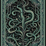 Eerie Snake with Dramatic Cthulhu Tentacle Aesthetic(Green)