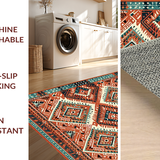 Artful Geometric Rustic Fusion(Red)