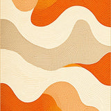 Artful Multicolor Geometric Expression(Orange)