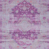 Ultra Soft Area Rug, Non Slip, Stain Resistant, Washable Area Rugs for Living Room, Bedroom, Vibrant Diamond Symmetry Style(Purple)
