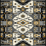 Elegant Ethnic Geometric Motif(Gray)
