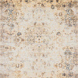 Ultra Soft Area Rug, Non Slip, Stain Resistant, Washable Area Rugs for Living Room, Bedroom, Beige Brown Area Distressed Floral(Beige)