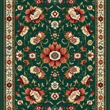 Ultra Soft Area Rug, Non Slip, Stain Resistant, Washable Area Rugs for Living Room, Bedroom, Serene Pastel Floral Arrangement(Green)