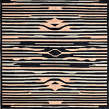 Ultra Soft Area Rug, Non Slip, Stain Resistant, Washable Area Rugs for Living Room, Bedroom, Chic Animal Motif Runner Design(Black)