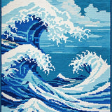 Funky Nautical Swirl Composition(Blue)