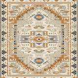 Ultra Soft Area Rug, Non Slip, Stain Resistant, Washable Area Rugs for Living Room, Bedroom, Sophisticated Abstract Earth Tone(Beige)