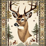 Elegant Contemporary Deer Artwork(Beige)
