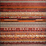 Contemporary Symmetrical Rustic Charm(Red)