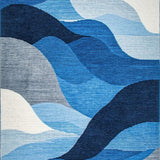Elegant Abstract Blue Tones(Blue)