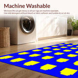 Ultra Soft Area Rug, Non Slip, Stain Resistant, Washable Area Rugs for Living Room, Bedroom, Cheerful Padded ABC Exploration Mat(Blue)