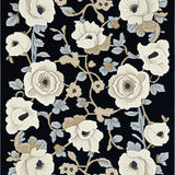 Ultra Soft Area Rug, Non Slip, Stain Resistant, Washable Area Rugs for Living Room, Bedroom, Whimsical Green Vintage Design(White)