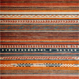 Ultra Soft Area Rug, Non Slip, Stain Resistant, Washable Area Rugs for Living Room, Bedroom, Cozy Distressed Patterned Visual Appeal(Orange)