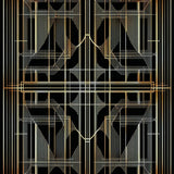 Elegant Gold Abstract Design(Black)