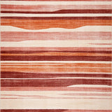Ultra Soft Area Rug, Non Slip, Stain Resistant, Washable Area Rugs for Living Room, Bedroom, Elegant Warm Toned Swirls(Brown)