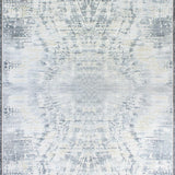 Ultra Soft Area Rug, Non Slip, Stain Resistant, Washable Area Rugs for Living Room, Bedroom, Serene Light Grey Organic Forms(Gray)