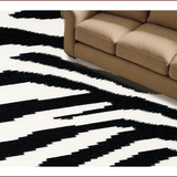 Ultra Soft Area Rug, Non Slip, Stain Resistant, Washable Area Rugs for Living Room, Bedroom, Wildlife Animal Print Kitchen Runner Washable Carpet(Black)