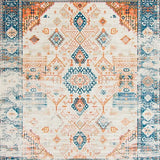 Ultra Soft Area Rug, Non Slip, Stain Resistant, Washable Area Rugs for Living Room, Bedroom, Sophisticated Neutral Floral Aesthetic(Orange)