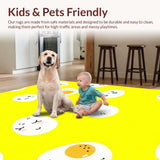 Ultra Soft Area Rug, Non Slip, Stain Resistant, Washable Area Rugs for Living Room, Bedroom, Playful Fluffy Soft Surface(Yellow)