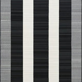 Ultra Soft Area Rug, Non Slip, Stain Resistant, Washable Area Rugs for Living Room, Bedroom, Modern Textured Black and White Style(Black)