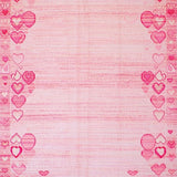 Ultra Soft Area Rug, Non Slip, Stain Resistant, Washable Area Rugs for Living Room, Bedroom, Cute Cozy Warmth Design(Pink)