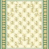 Landry Beige & Green Patterned(Beige)