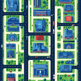 Ultra Soft Area Rug, Non Slip, Stain Resistant, Washable Area Rugs for Living Room, Bedroom, Whimsical Green Landscape Design(Blue)