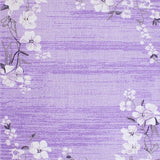 Ultra Soft Area Rug, Non Slip, Stain Resistant, Washable Area Rugs for Living Room, Bedroom, Chic Abstract Purple Plush Decor(Purple)