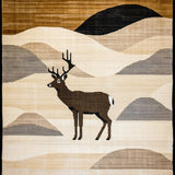 Ultra Soft Area Rug, Non Slip, Stain Resistant, Washable Area Rugs for Living Room, Bedroom, Contemporary Rustic Deer Aesthetic(Beige)