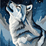 Elegant Lunar Wildlife Representation(Blue)