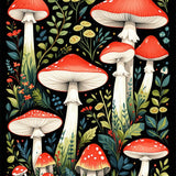 Lush Black and White Blossom Theme(Red)