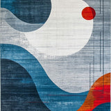 Dynamic Color Splash Modern Art(Gray)