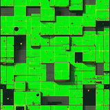 Contemporary Lush Green Motif(Green)