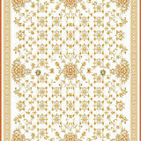 Beige Geometric and Scrollwork(Ivory)