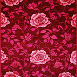 Bold Round Floral Fantasy(Red)