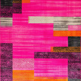 Ultra Soft Area Rug, Non Slip, Stain Resistant, Washable Area Rugs for Living Room, Bedroom, Vibrant Pink Animal Print Elegance(Pink)