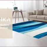 Coastal Abstract Wave Motif(Blue)